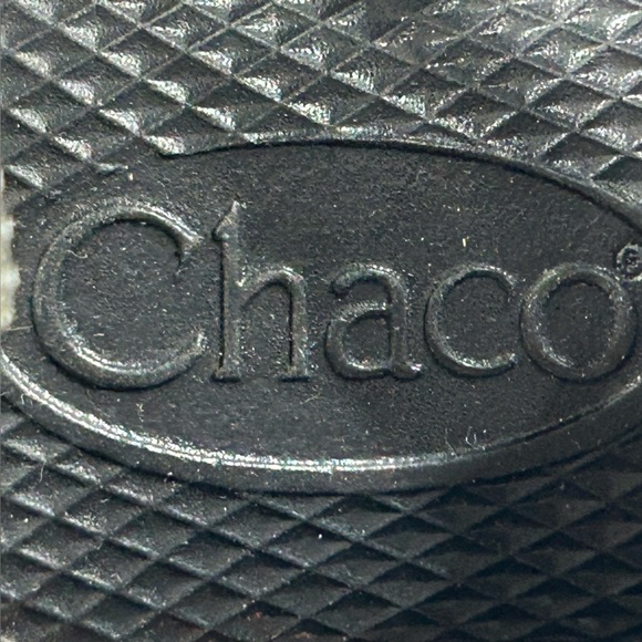 Chaco Kids Sandals - Black with Blue and Yellow Adjustable Straps - Picture 3 of 9